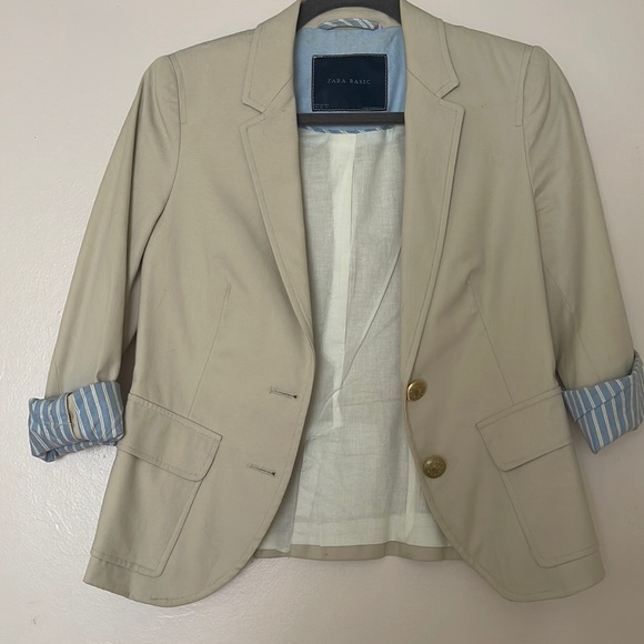 Zara cream blazer size XS - Picture 1 of 4